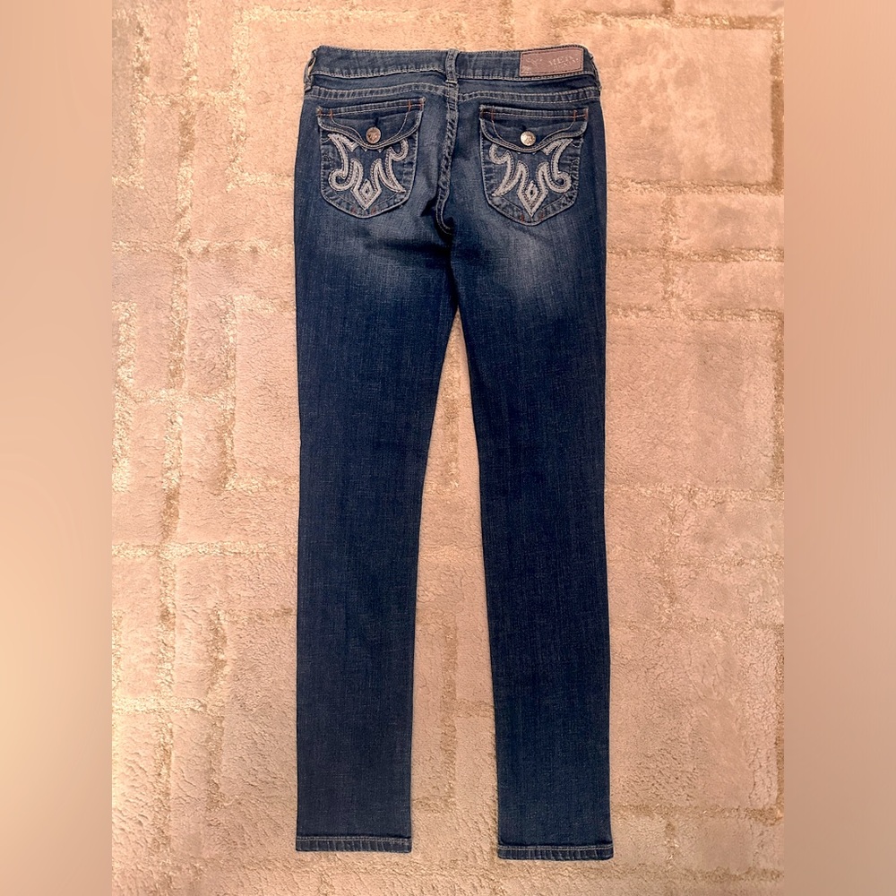 MEK DNM OAXACA skinny leg Jeans! Embroidered pockets, NWOT - size 27